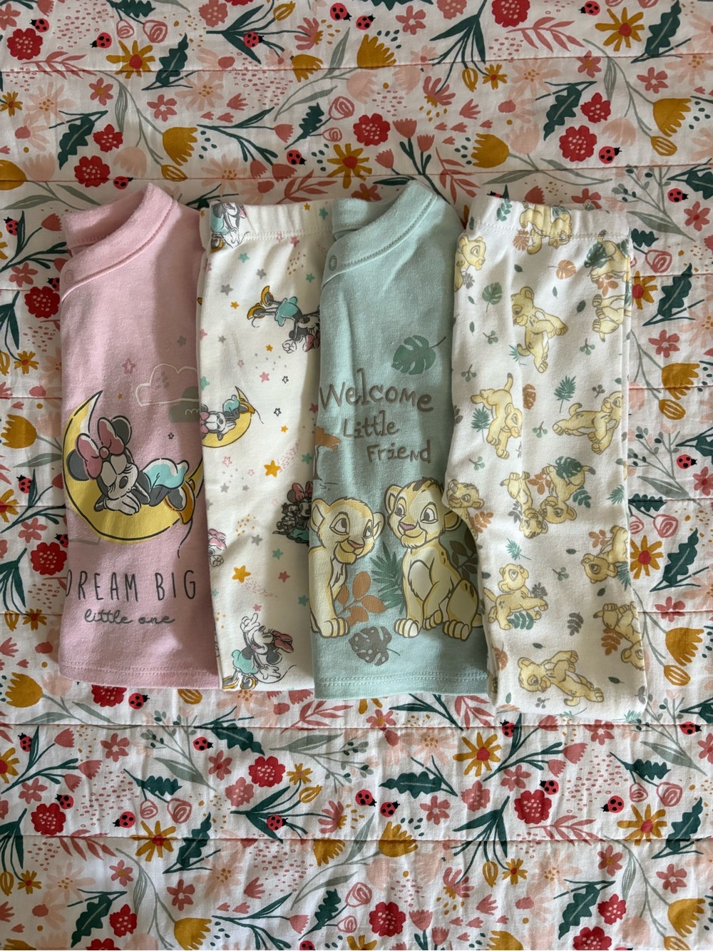 Disney Kids Pajama Tops - Pink, Cream, Mint, Yellow